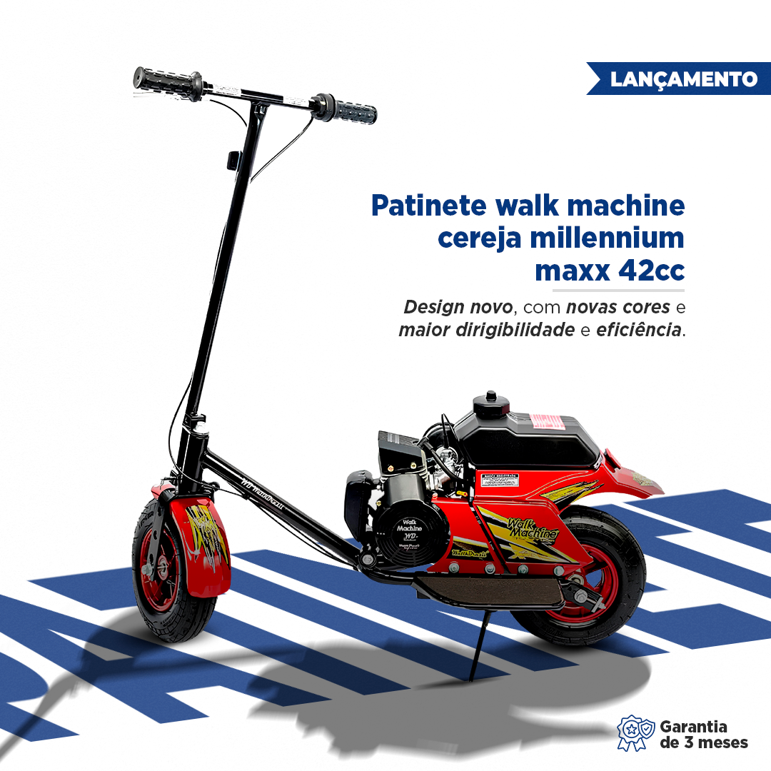 Patinete Walk Machine Cereja Millennium Maxx 42cc