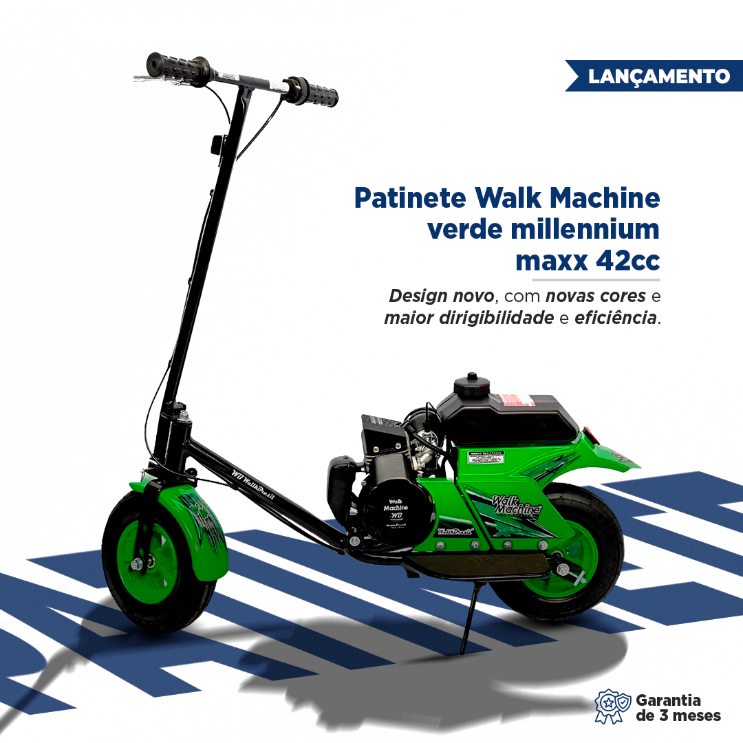 Patinete Walk Machine Verde Millennium Maxx 42cc